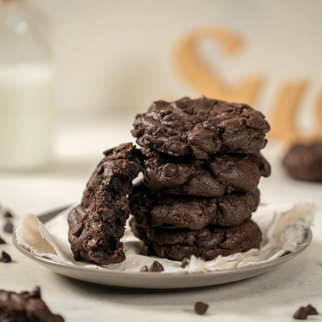 galletas negras con chip