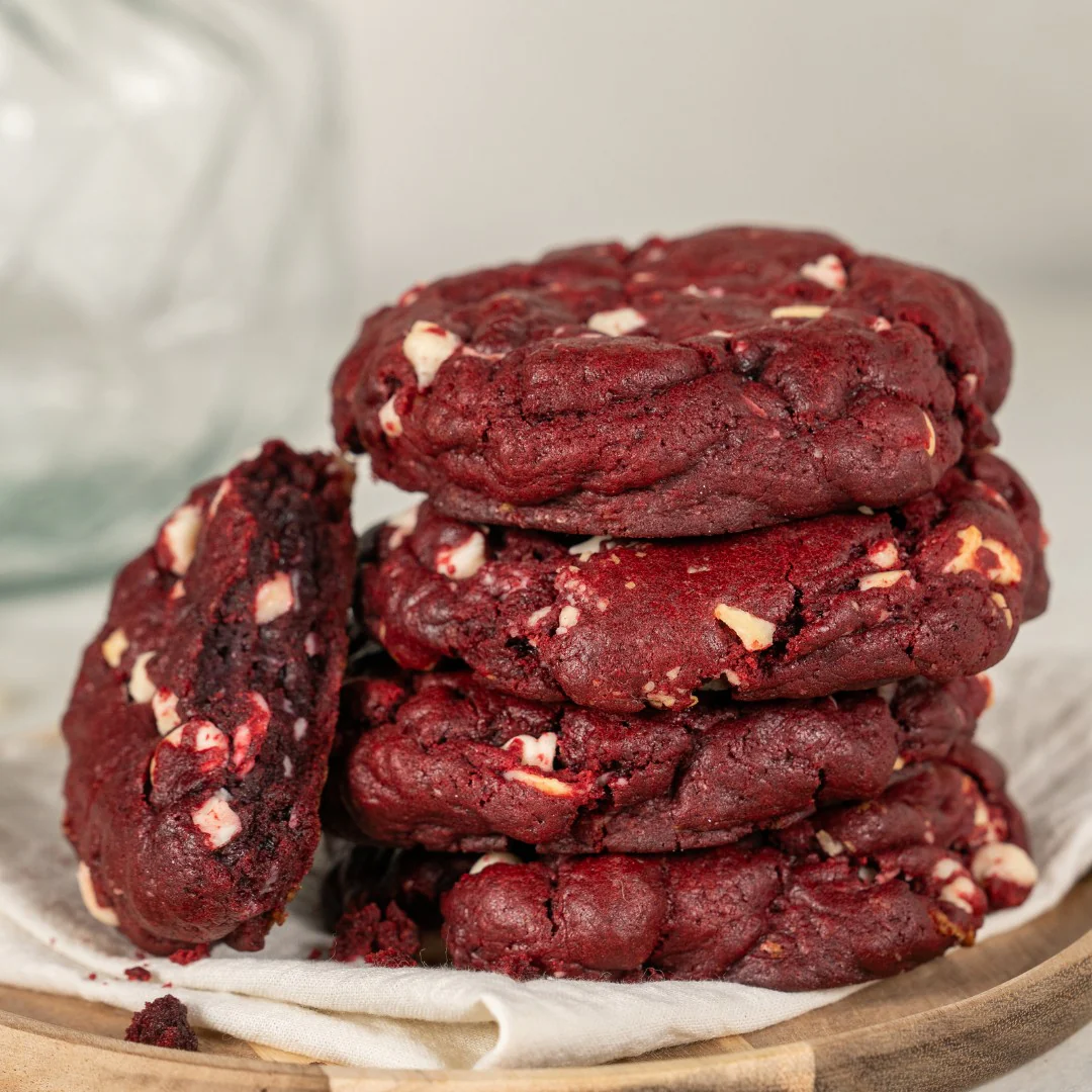 galletas rojas con chips